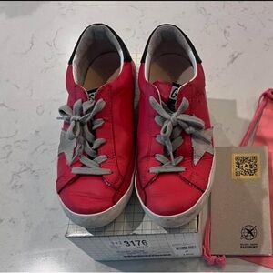 Kids Red Golden Goose Sneakers 2.5